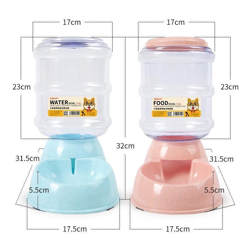 Amazon's best selling custom pet water dispenser dog feeder multi-color water bowl pet products