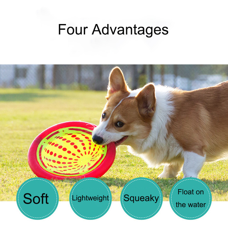 Custom Outdoor Dog Interactive Oxford Cloth Outdoor Dog Interactive Oxford Cloth Toys Spin Flyer Dog Toys Flying Discs