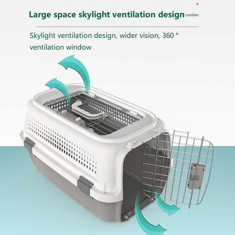 Portable Airline Approved Pet Cages Cat Travel Carrier Houses Metal Playpen Rabbit Wooden Pet Puppy Cat Cages With Wheels