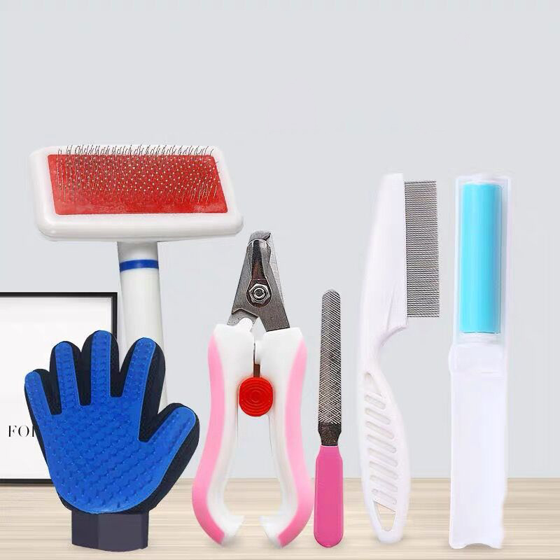 Manufacturers Grooming Kit Pets Dogs Brush Set Pet Grooming Set Hair Removal Comb Dog Brush Set