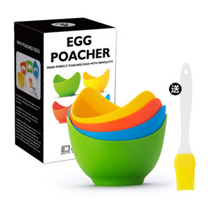 T1456 4pc Silicone egg steamer non-stick Silicone egg cooker silicone egg cup