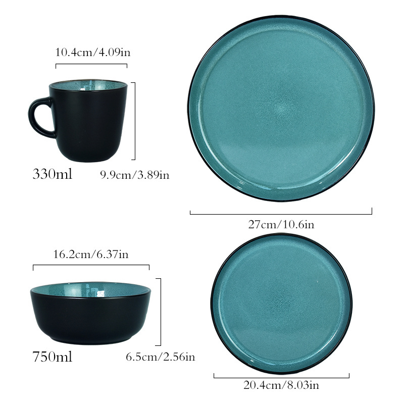 Dinnerware Hand Painted gift Bulk Porcelain Dinner Bowl And Mug Set Cheap Ceramic Plate for Pakistan