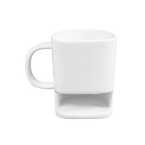 Christmas wholesale logo printed coffee mug cookie mug with cookie holder