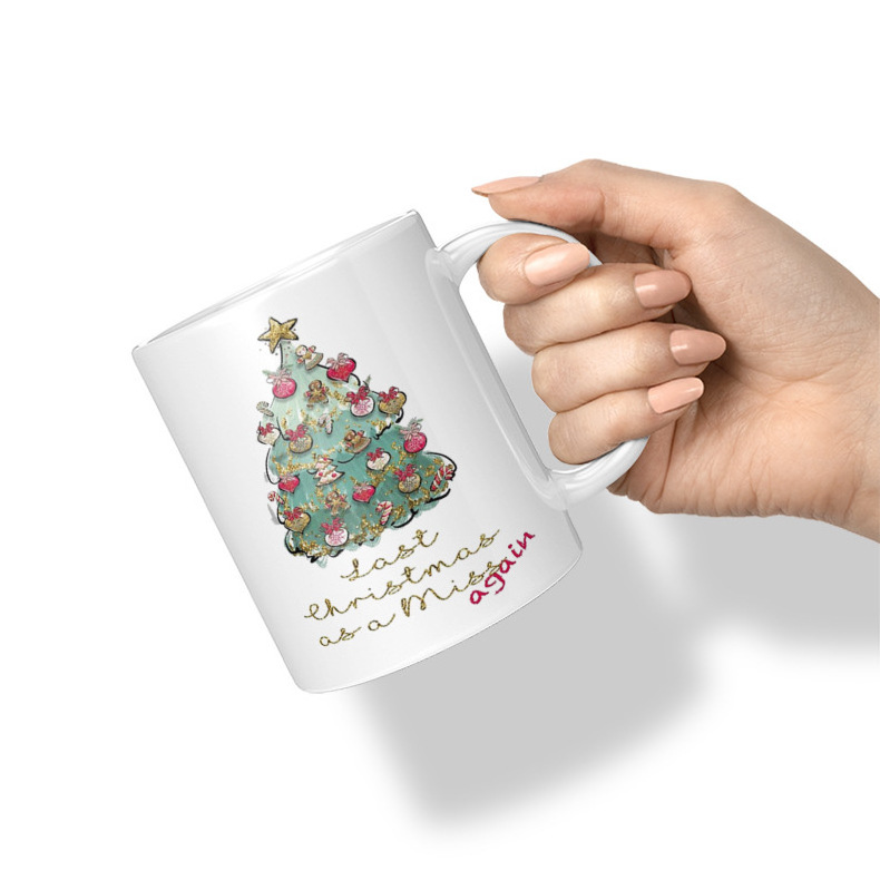 Hot Sell Wholesale Sublimation Porcelain tea Mugs promo Custom Logo 3d Printed cup White Blank Coffee Ceramic dinner Mug