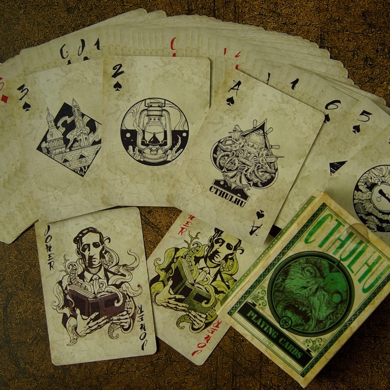 Collectible Playing Cards Deep Diver Charmouth Book of the Dead Custom Printing Game Cards Board Game Cthulhu Poker sample