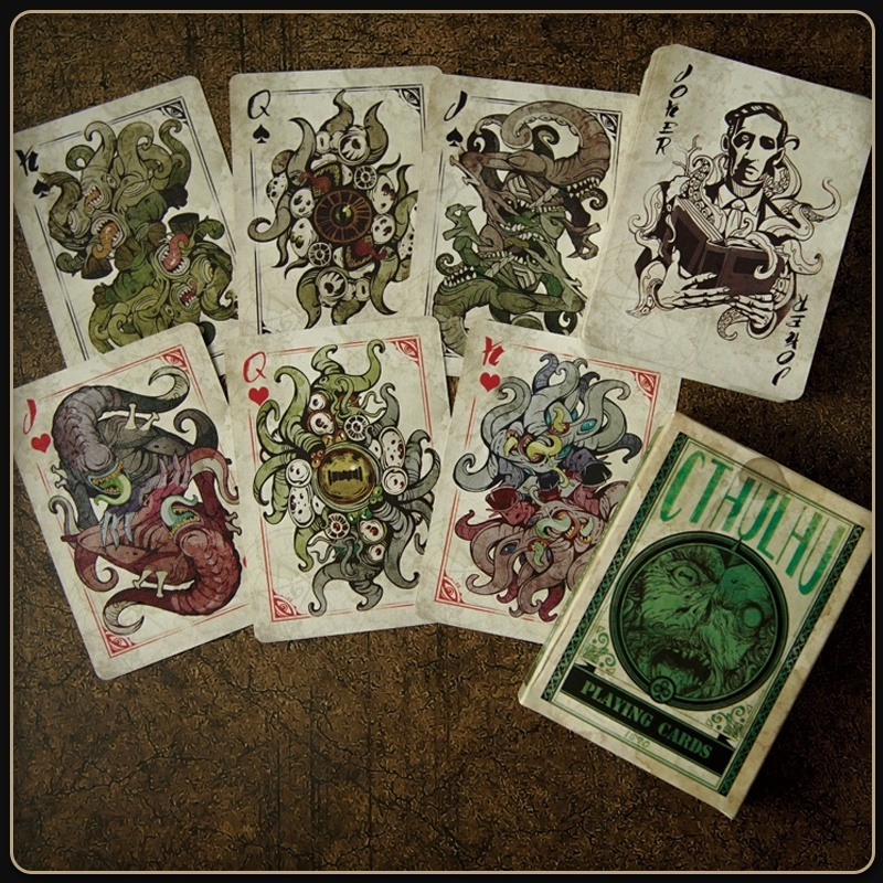 Series Collectible Playing Cards Deep Diver Charmouth Book of the Dead Custom Printing Game Cards Board Game Cthulhu Poker