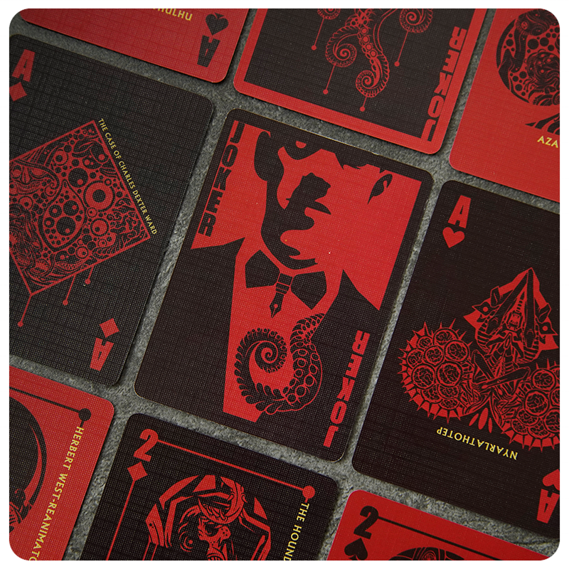 Collectible Board Game Playing Card Cthulhu Mythology The Great Book of The Necronomicon Special Custom Printing Poker sample