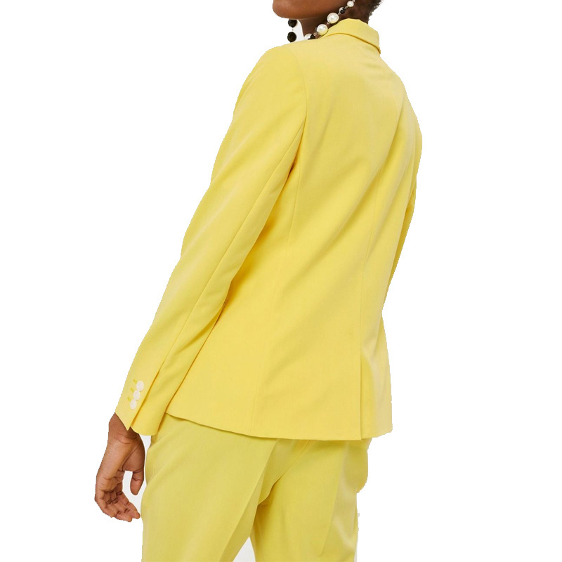 OEM Lemon Yellow Blazer with Trouser Women Suits