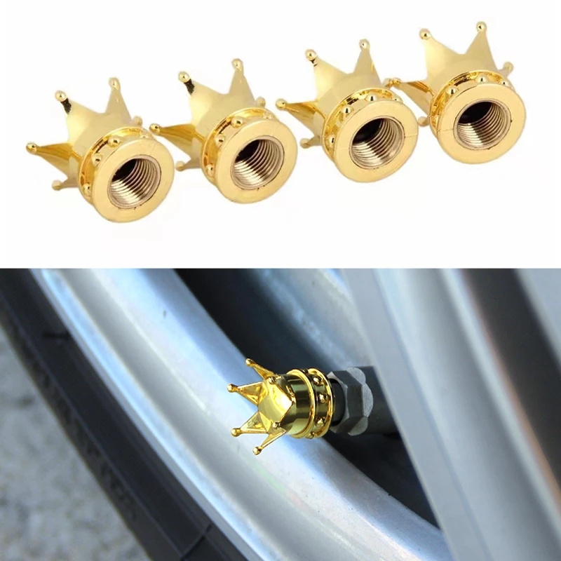 Plastic Crown Car Tire Reifenventilkappen Auto Wheel Stem Air Valve Dust Covers Auto Truck Motorcycle Bike Dustproof Cap