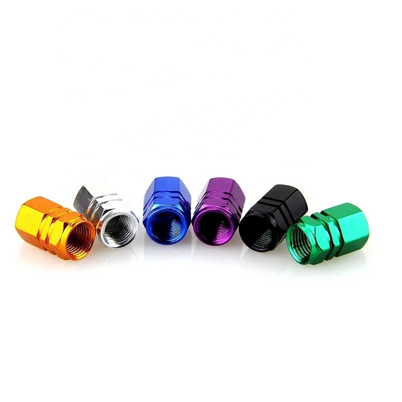 4PCS Aluminum Car Tire Wheel Valve Stem wholesale Anti-theft Tire Valve Caps for Auto Motorcycles Replacement Accessories