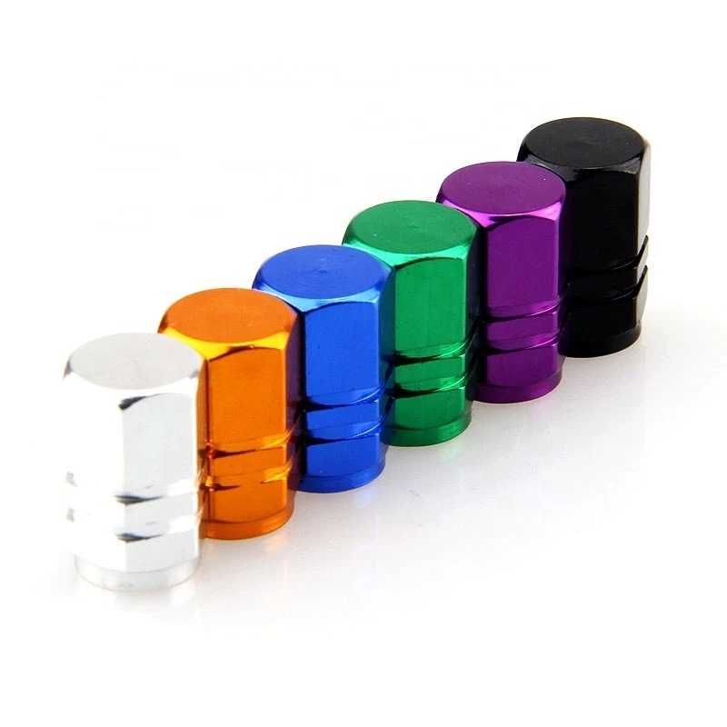 4PCS Aluminum Car Tire Wheel Valve Stem wholesale Anti-theft Tire Valve Caps for Auto Motorcycles Replacement Accessories