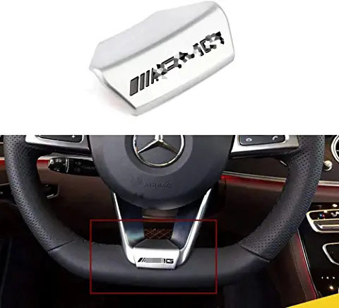 Refit 3D Chrome Decor Car Emblem Badges Decal Steering Wheel Cover trims Emblem Sticker For Refit Badge Emblem