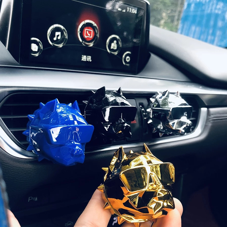 Factory Price Creative Bulldong  ambientadores de coche Auto decor perfume Fragrance clip air vent freshener for car