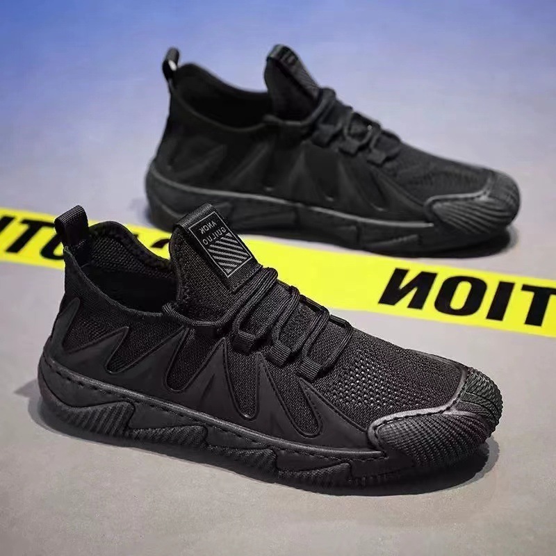 Men's shoes 2024 autumn new casual shoes men's running sneaker youth black work shoes