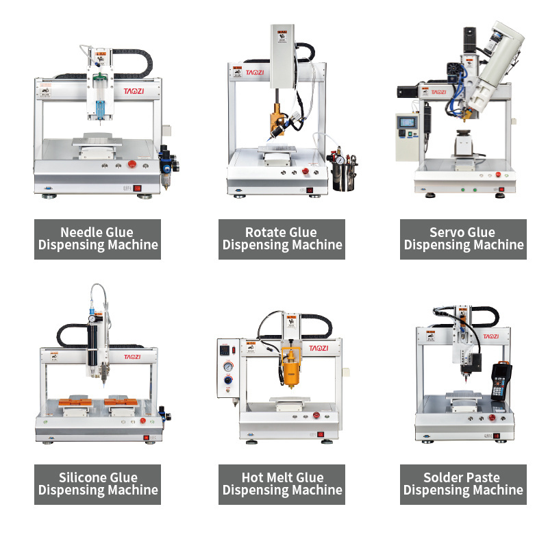 Two Stations Two Needles Automatic Glue Dispensing Doming Sticker Resin Machine Two Component