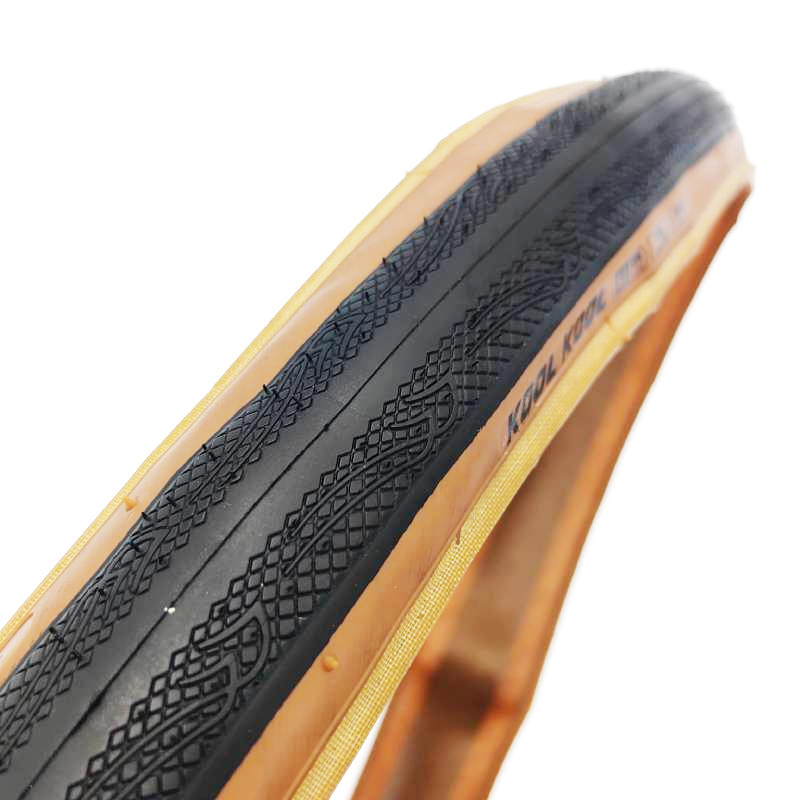 TAOZIK 700 23 25 C Yellow Brown Side Bead Folding Racing Road Bike Tire Tyre