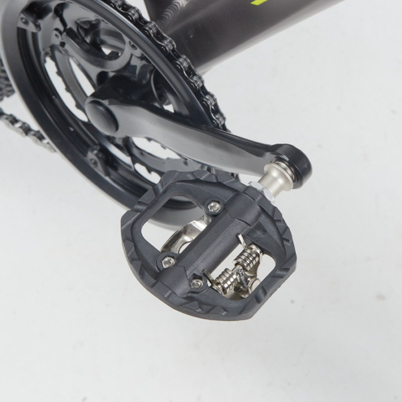 Taozik Tm108 lock Spd Flat Multi Terrain nylon fiber Self-locking  Cro Steel Axis Shaft Mountain  Road Bike Pedals