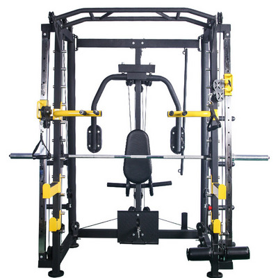 Commercial Home Gym Equipment Multi Functional Trainer Power safe Squat Rack Smith Machine with weight stack