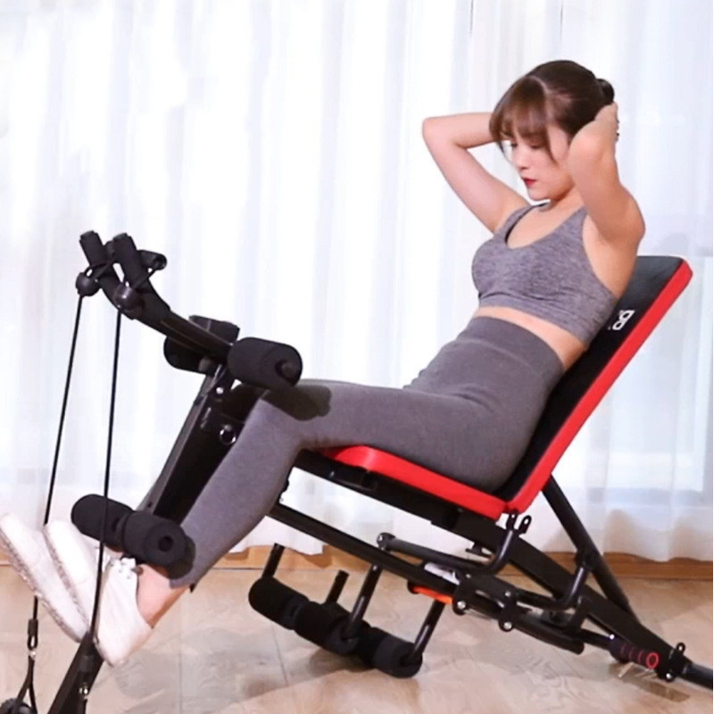 Multifunctional eight-in-one dumbbell bench beauty waist machine supine board waist lifter assists sit-ups foldable