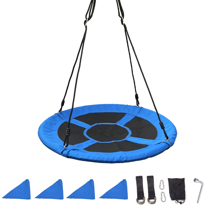 Plastic Kids Sport Equipment Swing Rope Round Kids Swing Seat Strong Disc Swing for Outdoor Backyard Playground