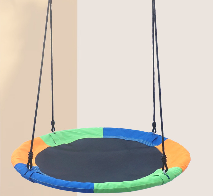 Plastic Kids Sport Equipment Swing Rope Round Kids Swing Seat Strong Disc Swing for Outdoor Backyard Playground