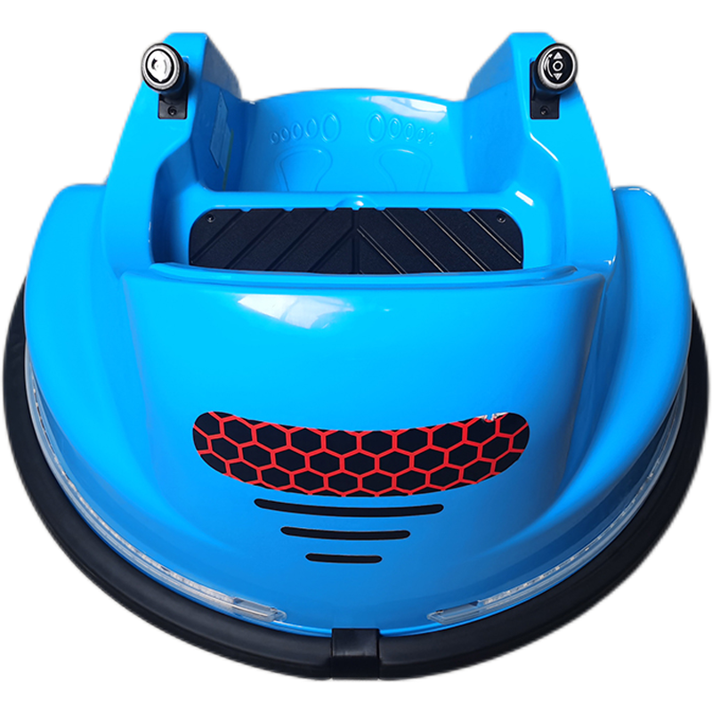 Sticker Race Car 6V Kids Toy Electric Ride On Bumper Car Vehicle with Remote Control, LED Lights & 360 Degree Spin