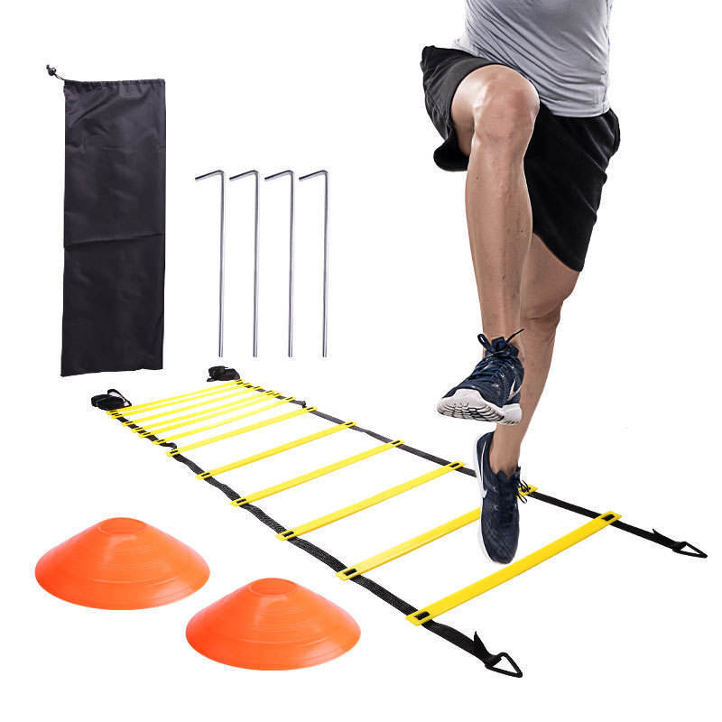 Football Training Hurdles Logo Dish Resistance Umbrella Agility Ladder Set