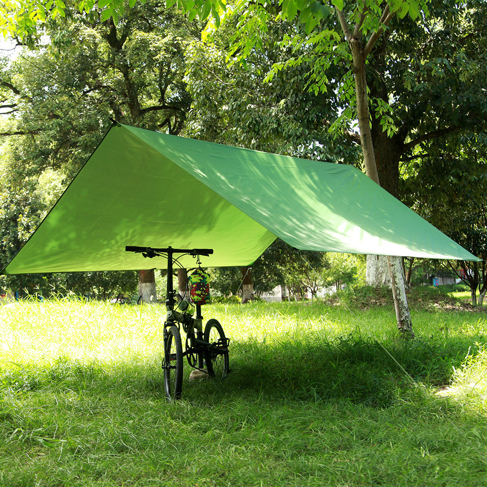 Waterproof camouflage outdoor large canopy shading beach camping tent waterproof cushion triangle canopy