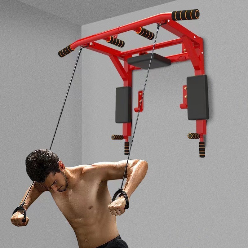 Pull Up Bars Wall Mounted Multi-Grip Chin-up Station  Strength Training  Fitness Equipment Single Parallel Bars for Walls