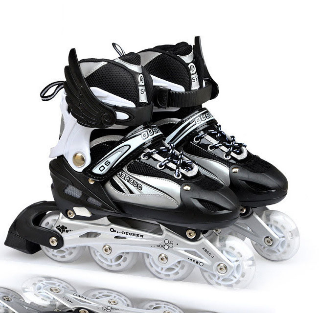 Boys Kids Adjustable Inline Skates, Girls Inline Skates for Kids, Beginner Roller Skates for Girls Men and Ladies Outdoor