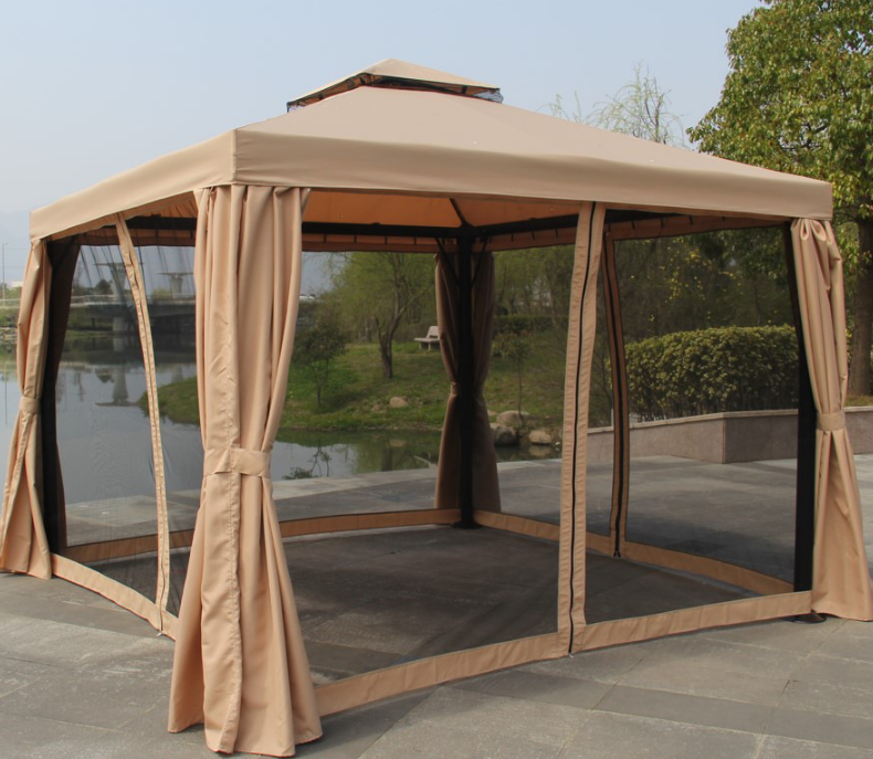 online store hot sale Outdoor High Quality Garden gazebos Modern Party Outdoor tents BBQ Hardtop Gazebo Tent Aluminium canopy