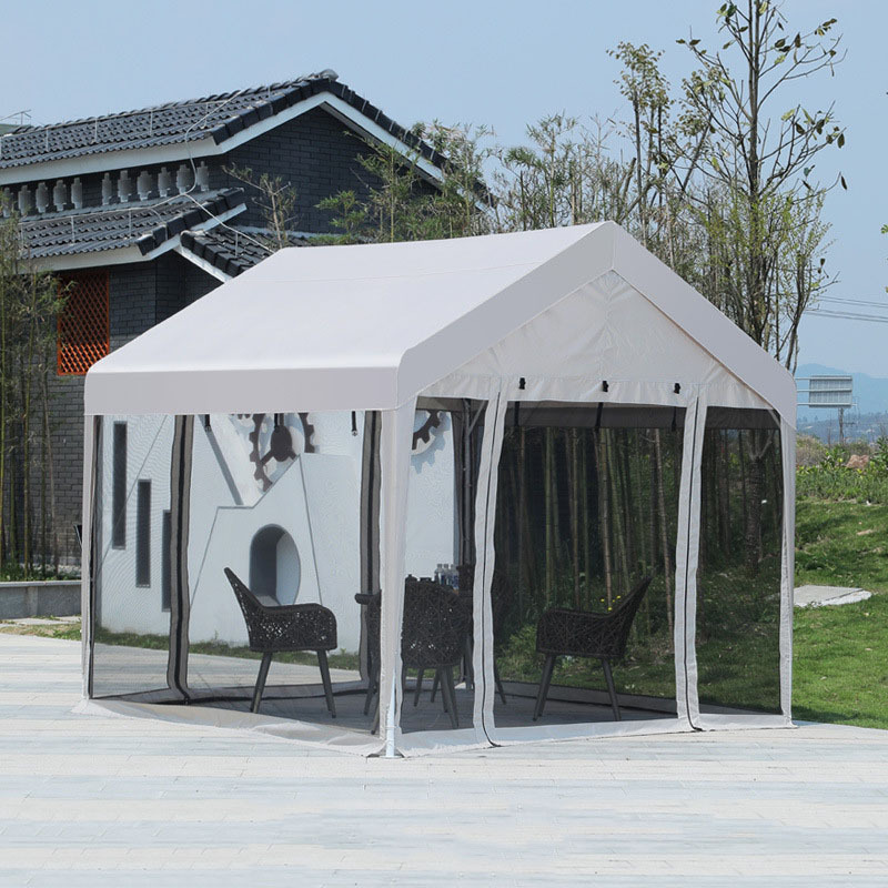 Canopy Tent Enclosed Instant Gazebo Shelter with Sidewalls and Mesh Window Waterproof