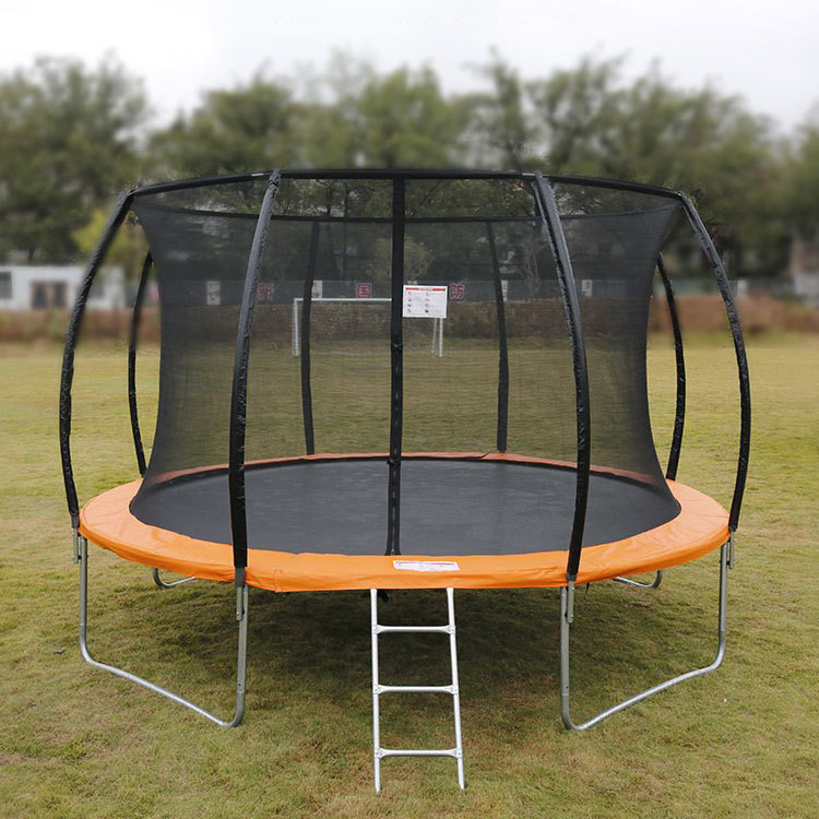 Wholesome Outdoor Trampoline 10ft/12ft/14ft Trampoline With Safety Enclosure Net