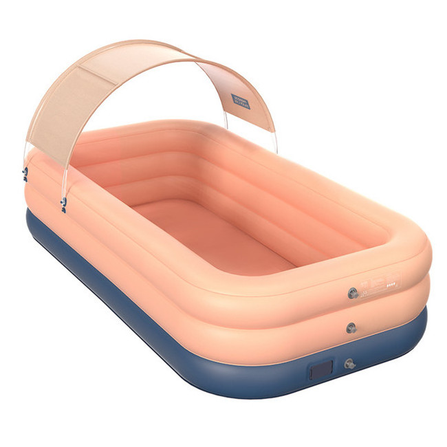 Thickened Children's Inflatable Swimming Pool Family Mini air Cushion Bathtub With Sunshade