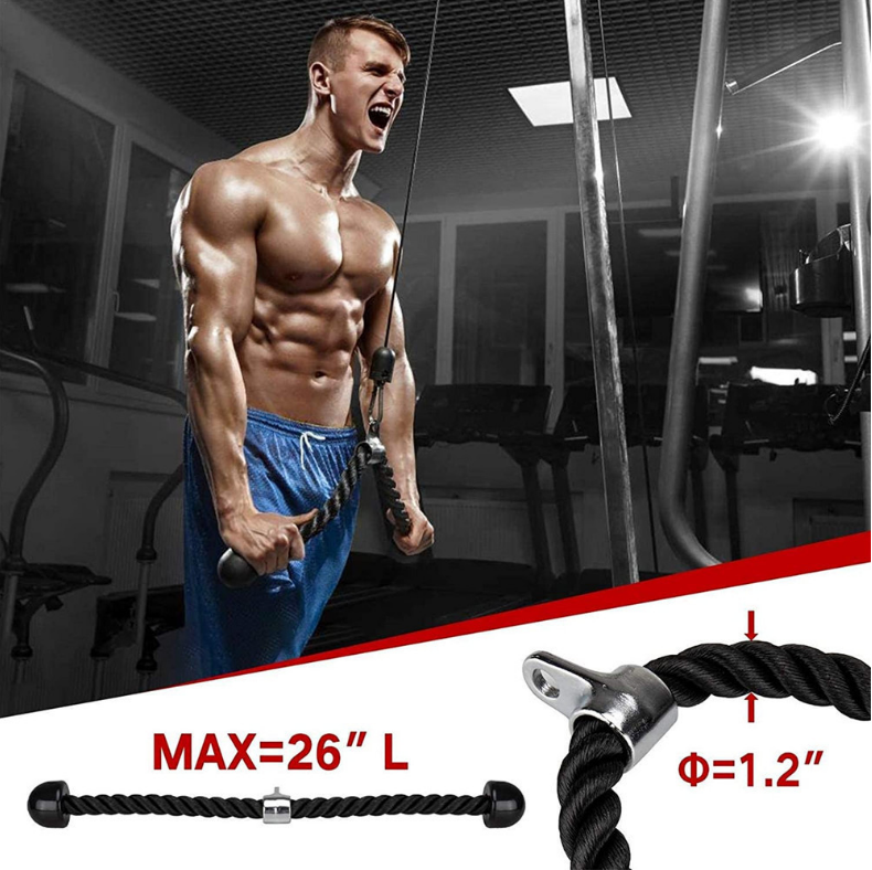 Factory Sales Adjustable Length DIY Fitness Lift Pulley Cable System for Home Gym Squat Bodybuilding Exercise Rack Pull Training