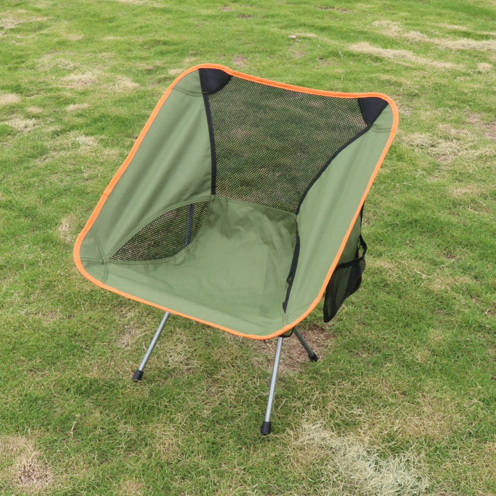 Camping Chair with Foot Rest Heavy Duty Portable Lawn Folding Chairs for Adults Support 300 LBS Outdoor Beach Chair with Pillow