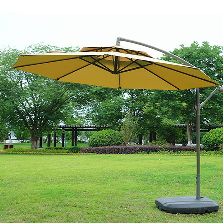 Iron Hanging Cantilever Patio Umbrellas Market Banana Beach Umbrella Garden Outdoor Parasol Cheap Sun Patio Umbrella