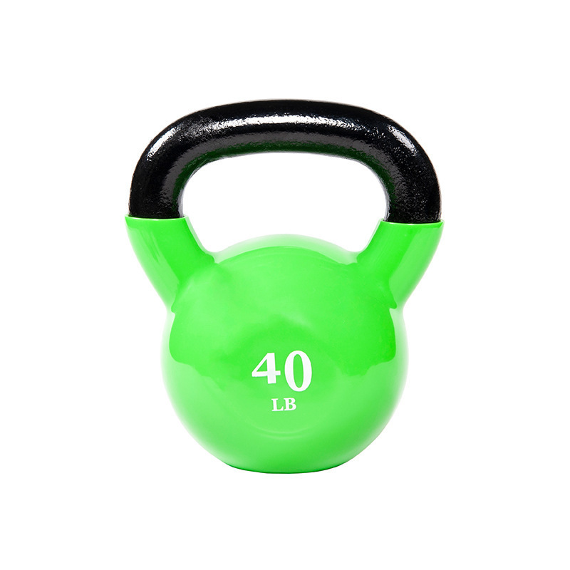 Wholesale Fitness Equipment Cast Iron Powder Coated Competition Colorful Kettlebell Handles Set 50lb Use For Home