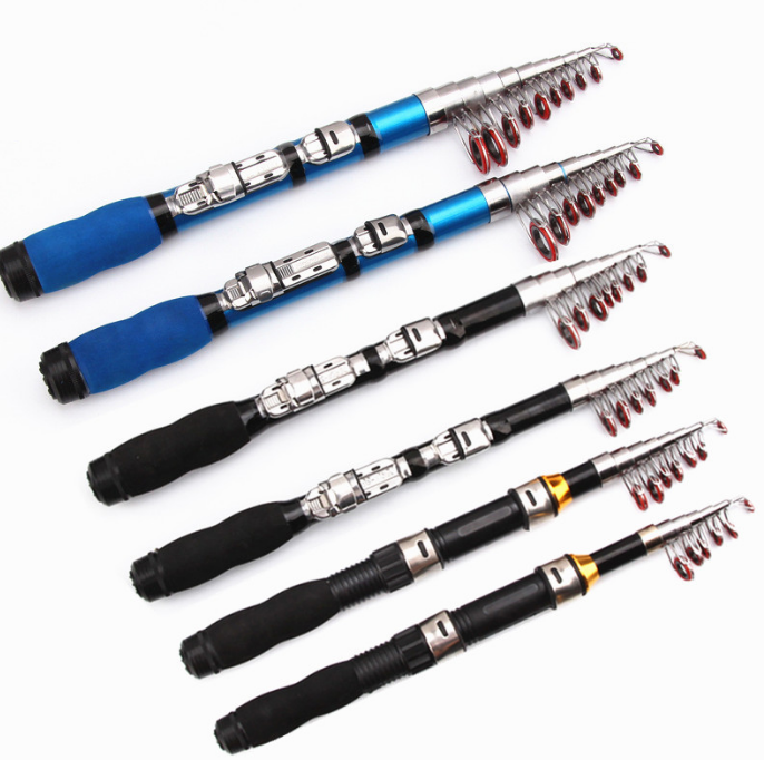 Hot sale cheap fishing rod blanks 1.0/1.2/1.5/1.7/1.9/2.1/2.3M heavy duty fishing rod Portable Mini Fishing Rod