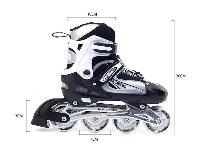 Boys Kids Adjustable Inline Skates, Girls Inline Skates for Kids, Beginner Roller Skates for Girls Men and Ladies Outdoor