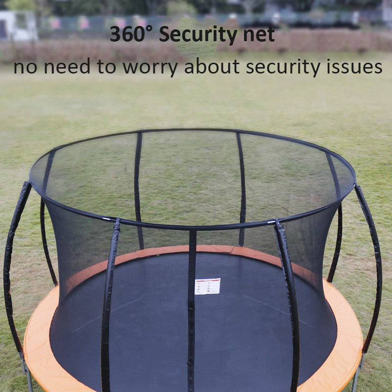 Wholesome Outdoor Trampoline 10ft/12ft/14ft Trampoline With Safety Enclosure Net