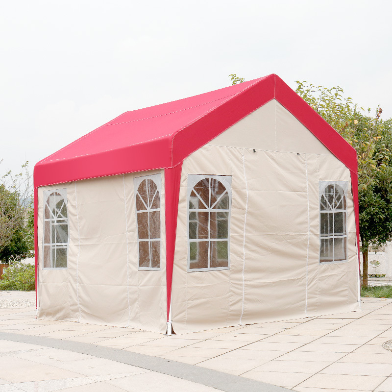 Canopy Tent Enclosed Instant Gazebo Shelter with Sidewalls and Mesh Window Waterproof