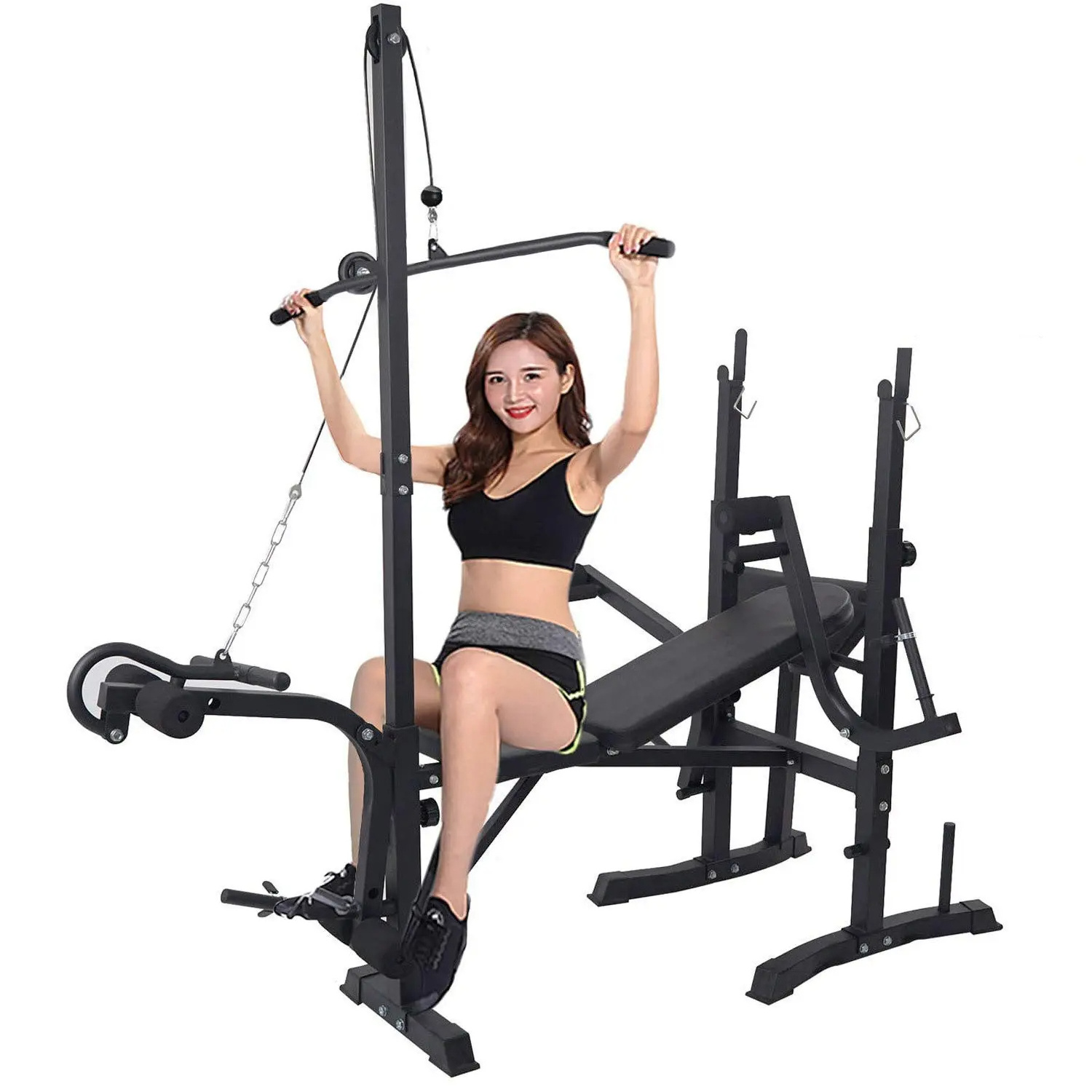 2023 Fitness Equipment  Weight lifting barbell Bench Press Squat Rack for home gym