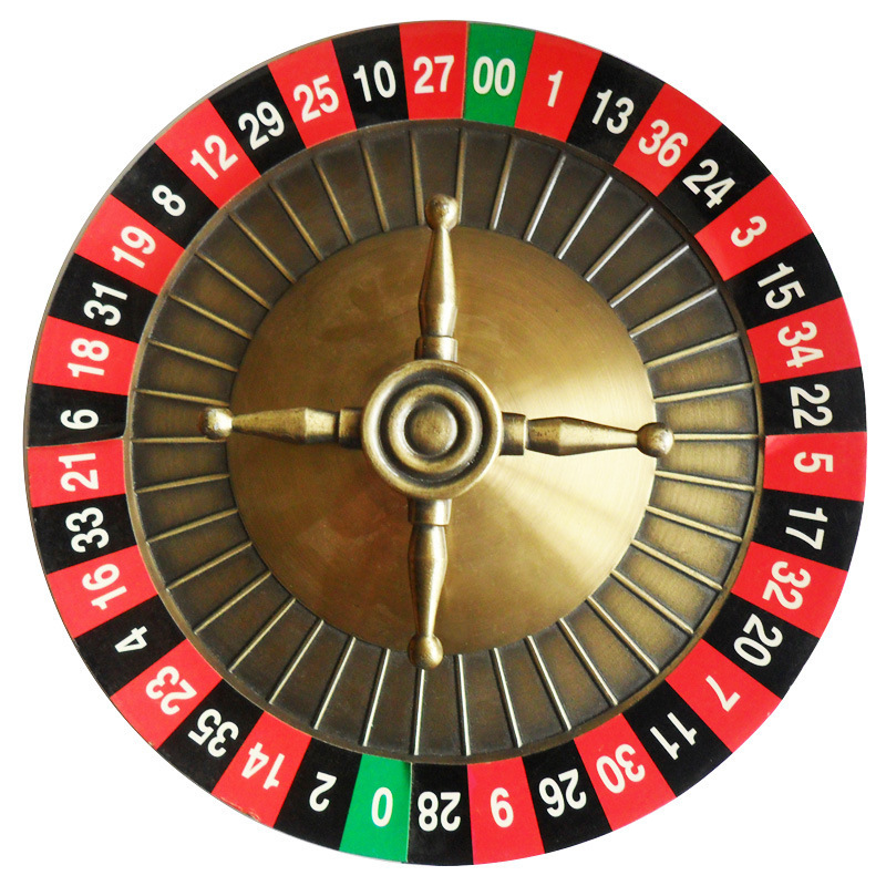 Deluxe Wooden Roulette Wheel Set Red/Brown Mahogany with Double-Zero Layout Precision Bearings Aircraft Aluminum Dish