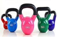 New design Solid handle 4kg 6kg 8kg 10kg 12kg 16kg  Colorful Vinyl cast iron kettlebell