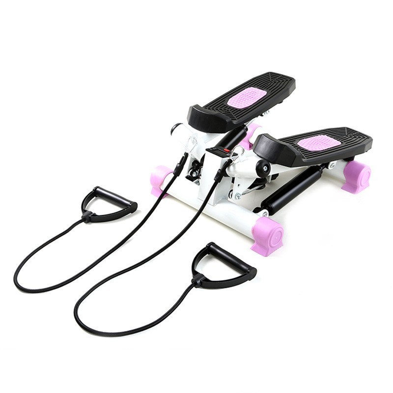 Gym Exercise Step Aerobic Fitness Yoga Stair Elliptical Mini Twist Stepper Walking Machine With Resistance Bands