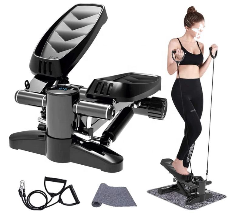 New mini swing twist fitness stepper with rope walking Aerobic machine for home