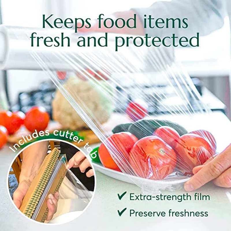 Low Price Black High Quality Brand Pvc Best Fresh Cling Film Packaging For Food Wrap Shrink Films One Roll