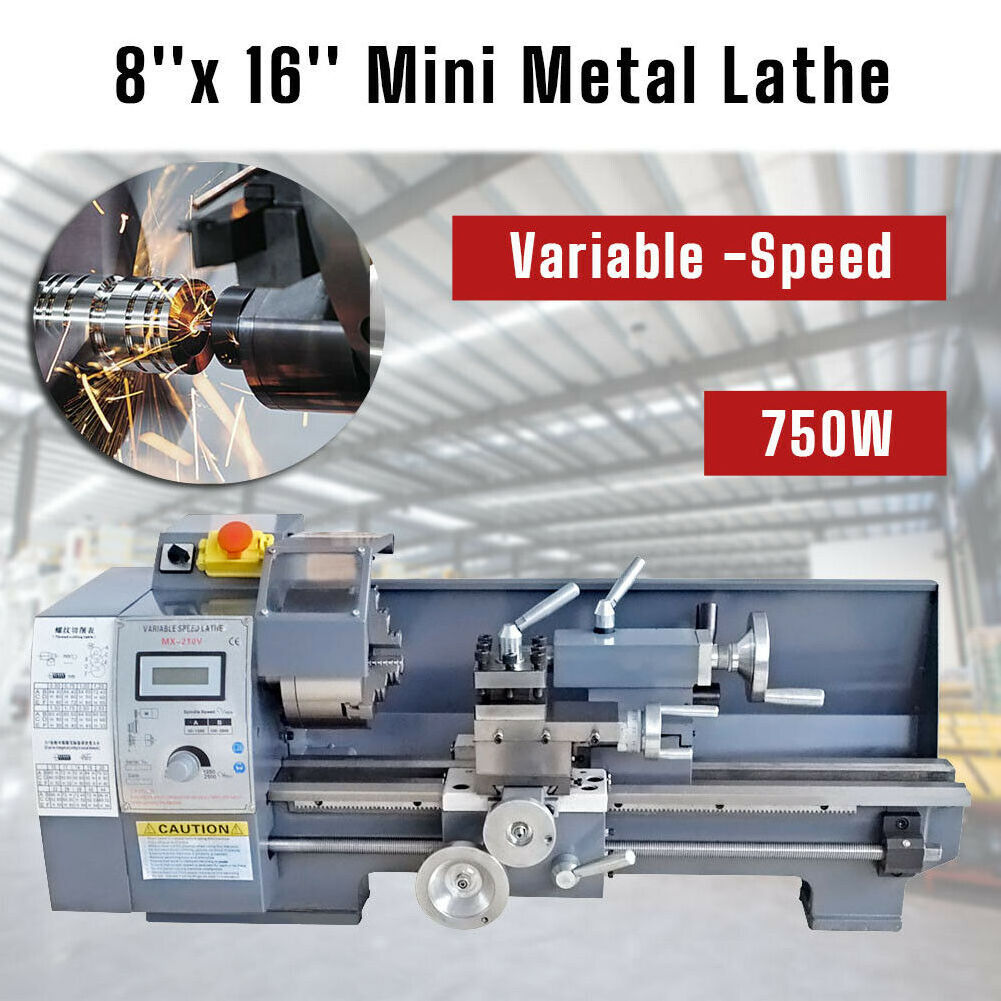 750W 210VJade Steel Mini Metal Lathe Metric / inch Gear 8