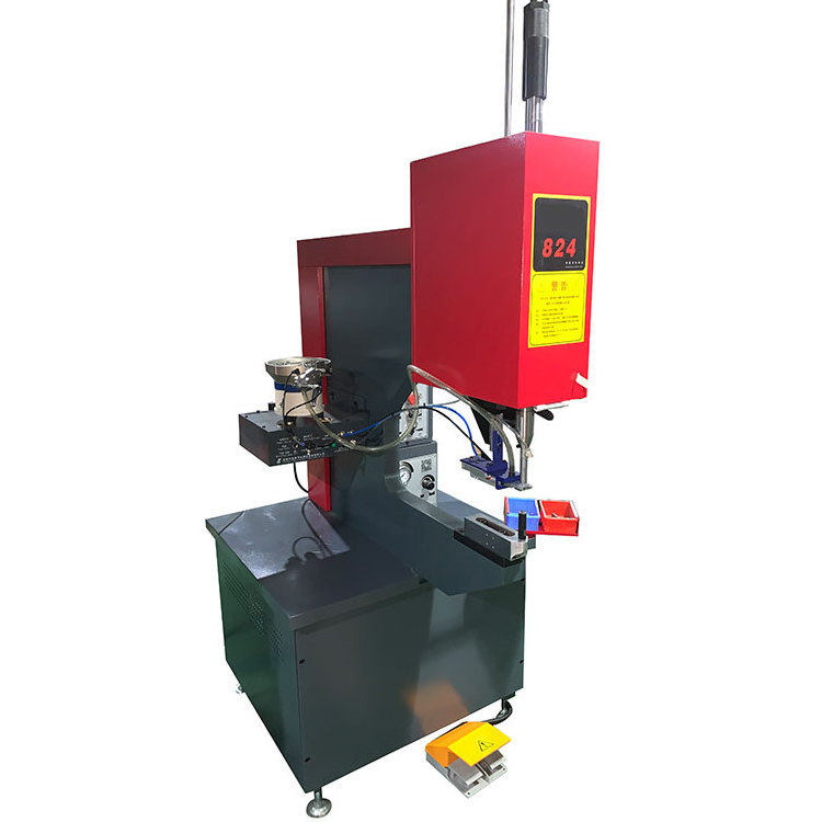 Steel Wire Galvanized Bucket Handle Rivet End Making Machine Sold Orbital Riveting Machine